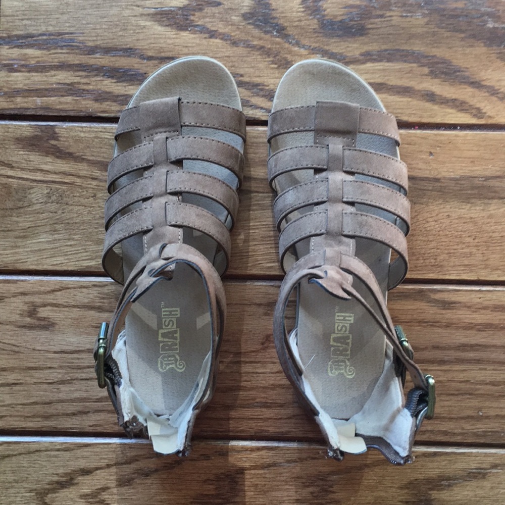 strapped sandals
